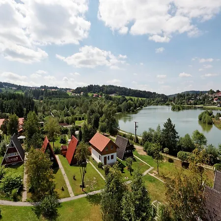Wooden Chalet With Terrace Near A Swimming Lake *